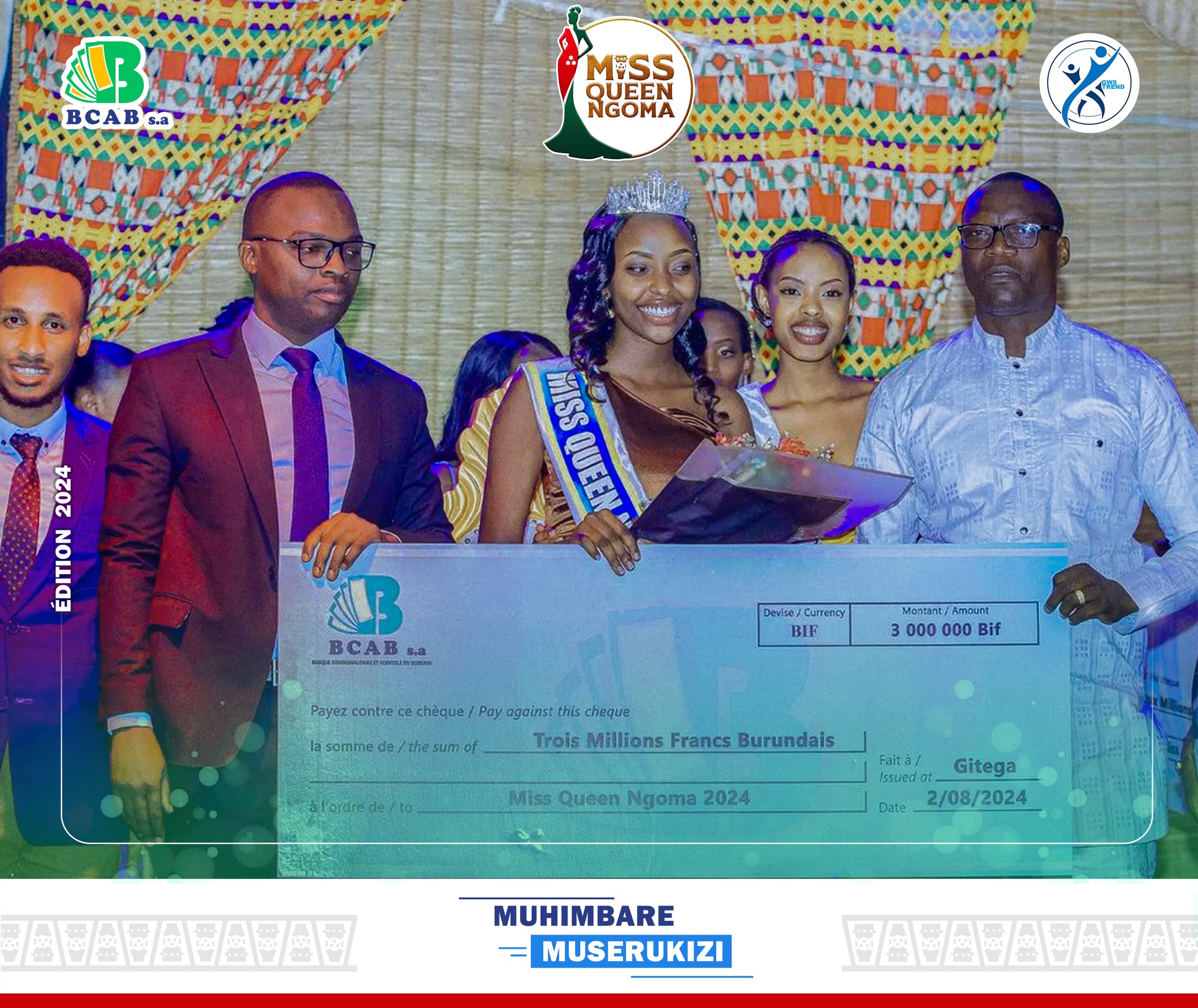 Forum National des Femmes pour appuyer dans la finale de l'événement MISS QUEEN INGOMA